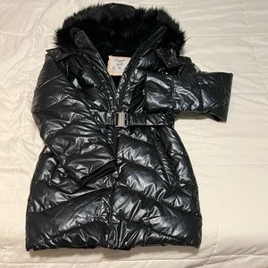 Abercrombie kids belted puffer coat. Girls size 13/14.